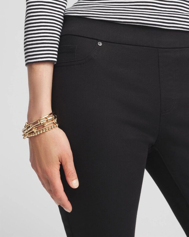 Denim Pull-On Ankle Jeggings - image 4